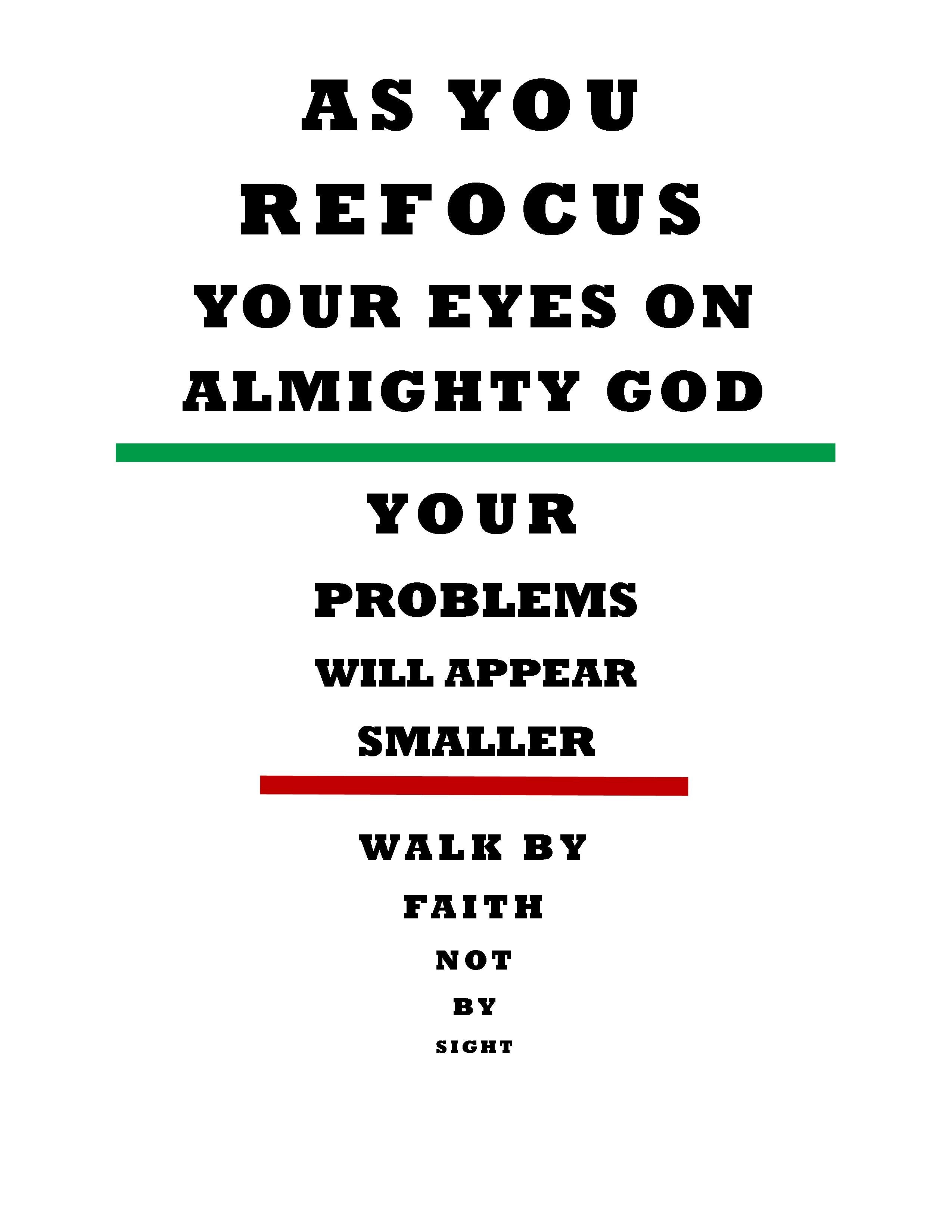 Faith eye chart The Open Bible Trust