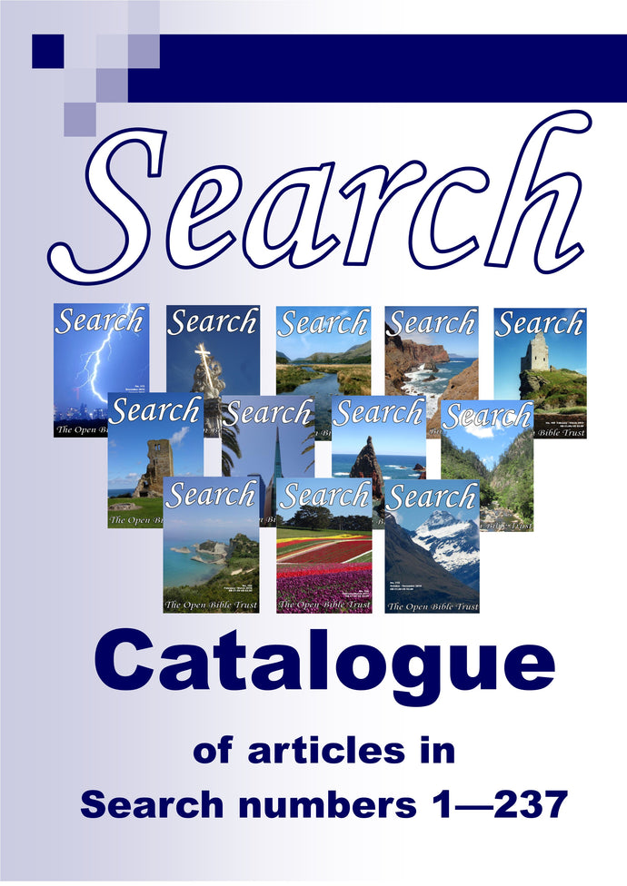 Search Magazine -  Catalogue of Articles in Search 1-237