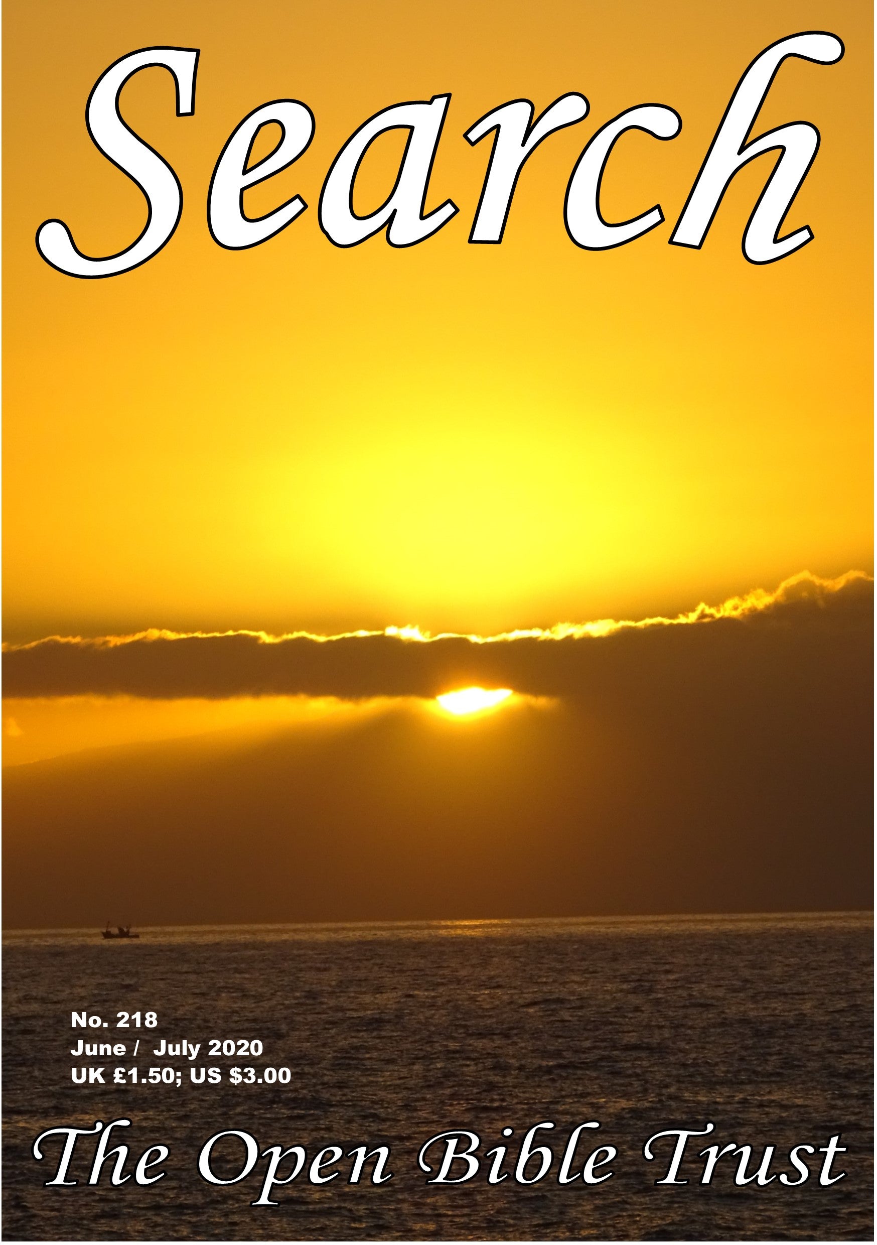 Search Magazine - 218 (June - July 2020) – The Open Bible Trust